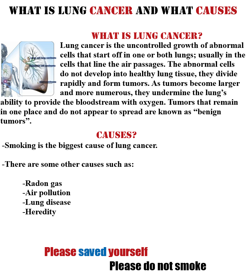 Sample essays on lung cancer
